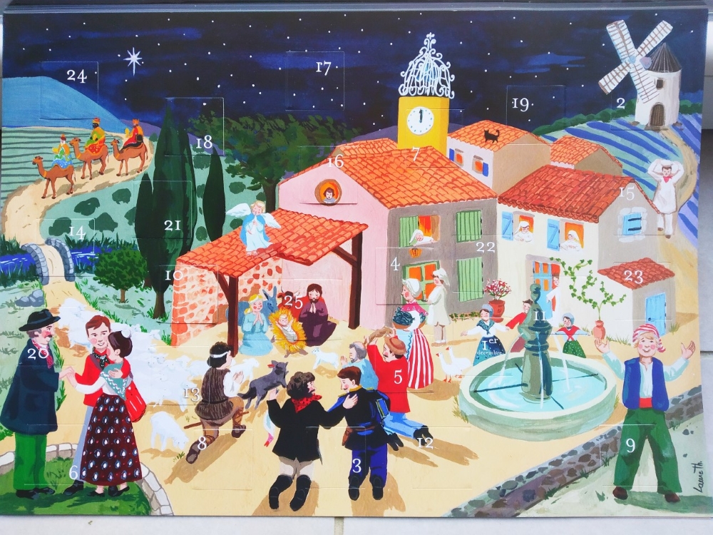 Calendrier de l'avent Pastorale des santons de Provence : Délicatesses de Dieu